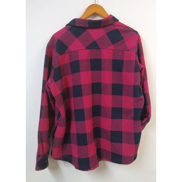 Orvis WM XXL Shacket Red Black Buffalo Plaid Pockets Snap Closure - Picture 6 of 8